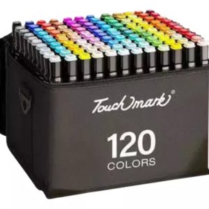 Conjunto De Canetas Marcador Permanente Ponta Dupla 120 Cores